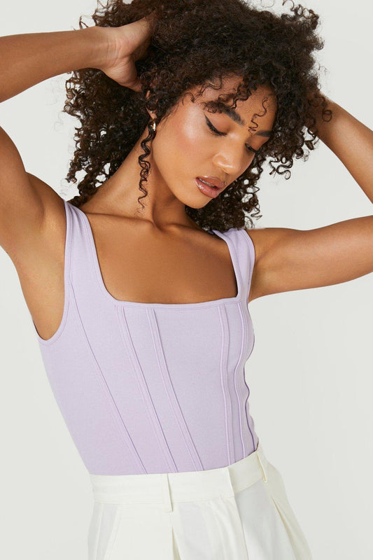 BooHoo - Body Corset - Violet close look